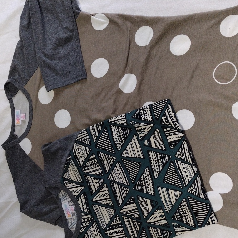 Lula Roe 2 Shirts sz. Small